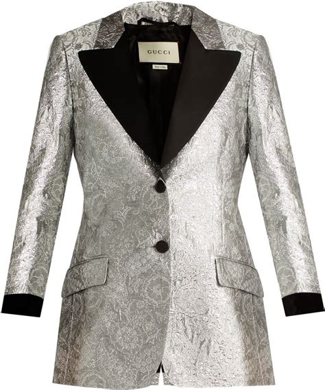 gucci floreal brocade blazer|gucci blue blazer.